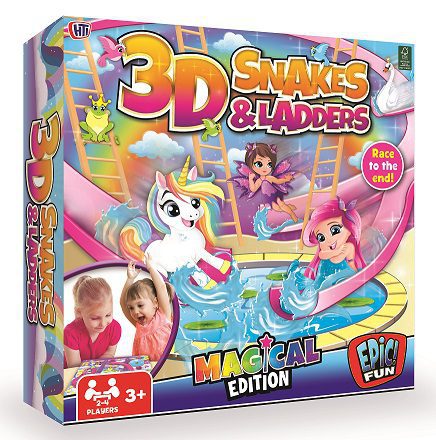 Magical 3D Snakes and Ladders