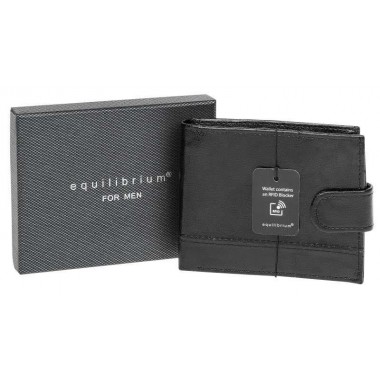 Leather Gent's Black Wallet