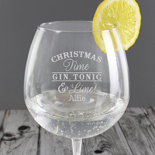 Christmas Balloon Gin Glass - Image 4