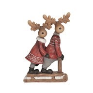 17cm Reindeer Duo on a Sledge