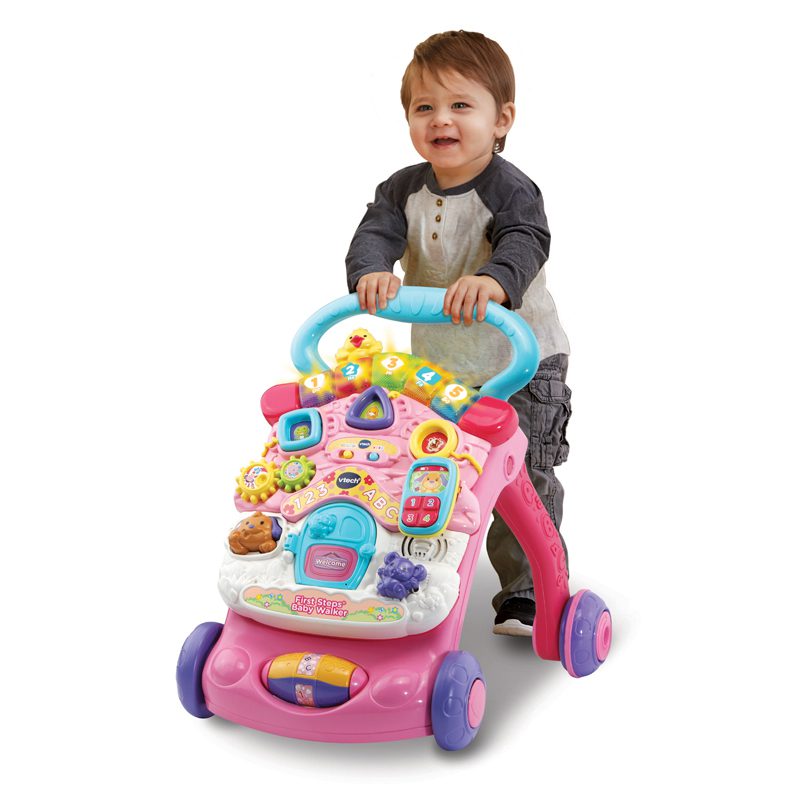 V-Tech First Steps Baby Walker Pink - Image 4