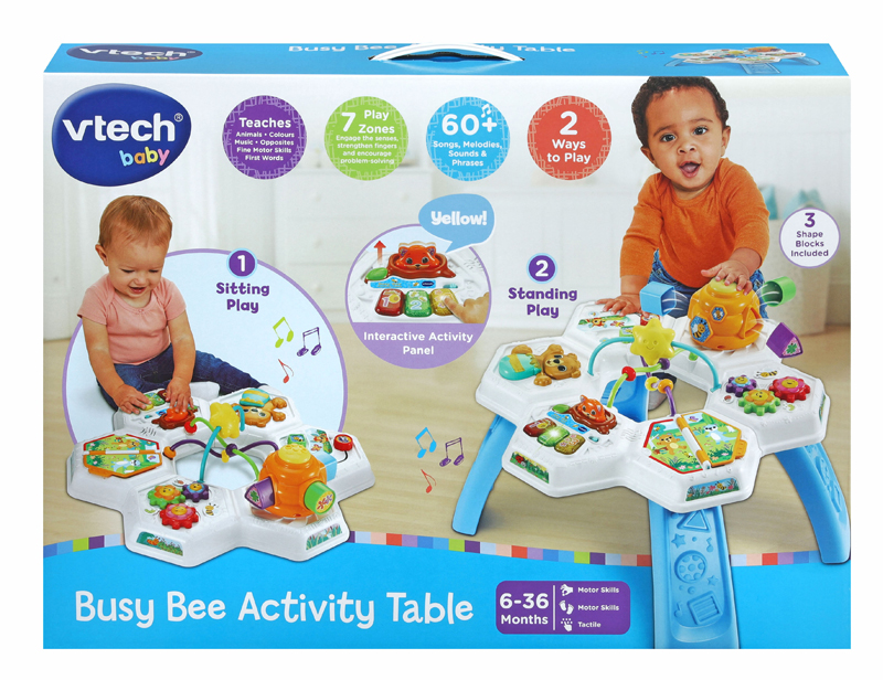 Busy Bee V-Tech Activity Table - Blue - Image 3