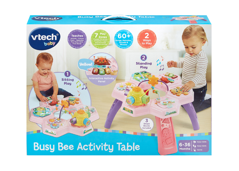 Busy Bee V-Tech Activity Table - Pink - Image 3