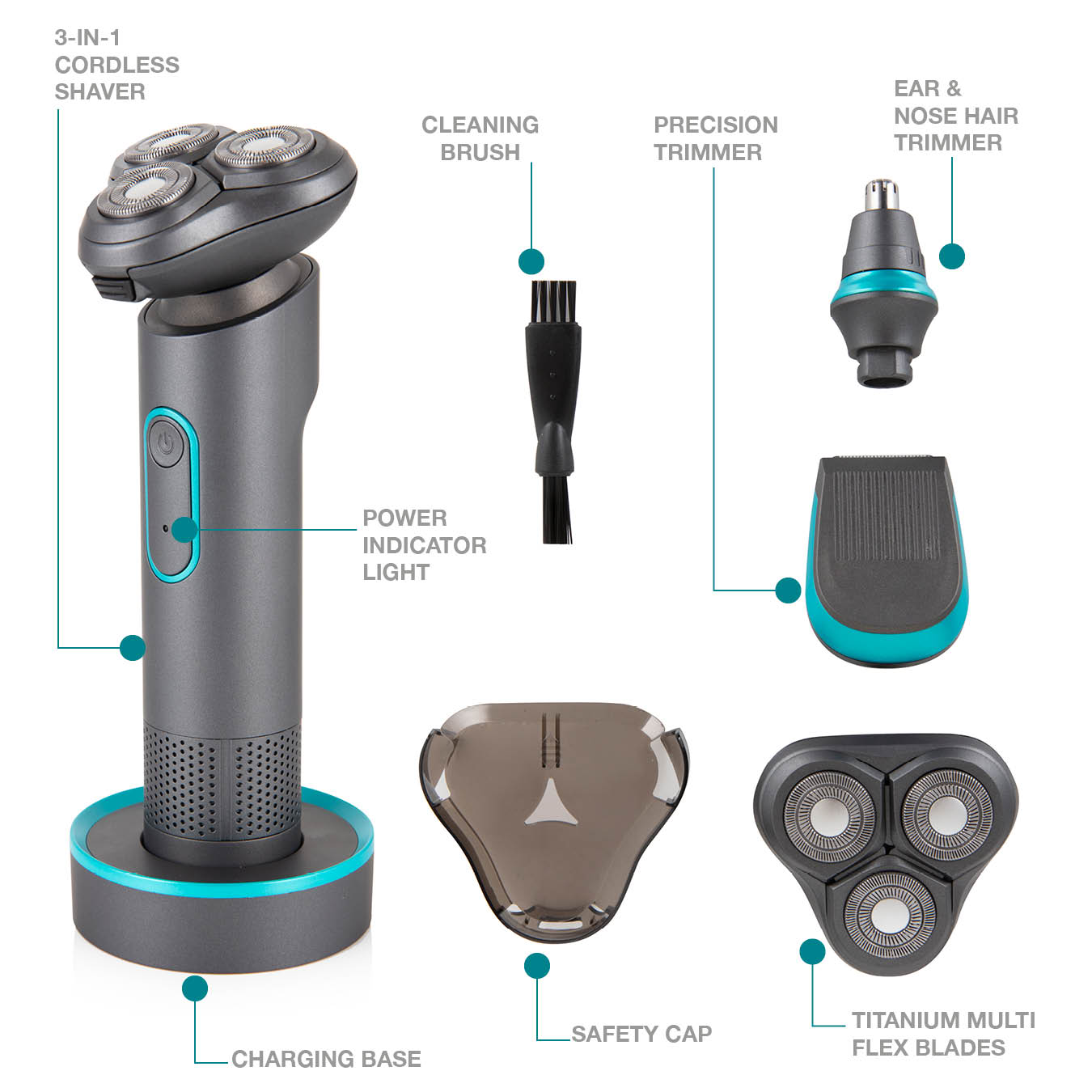 Carmen Titan Cordless Shaver Set - Image 3
