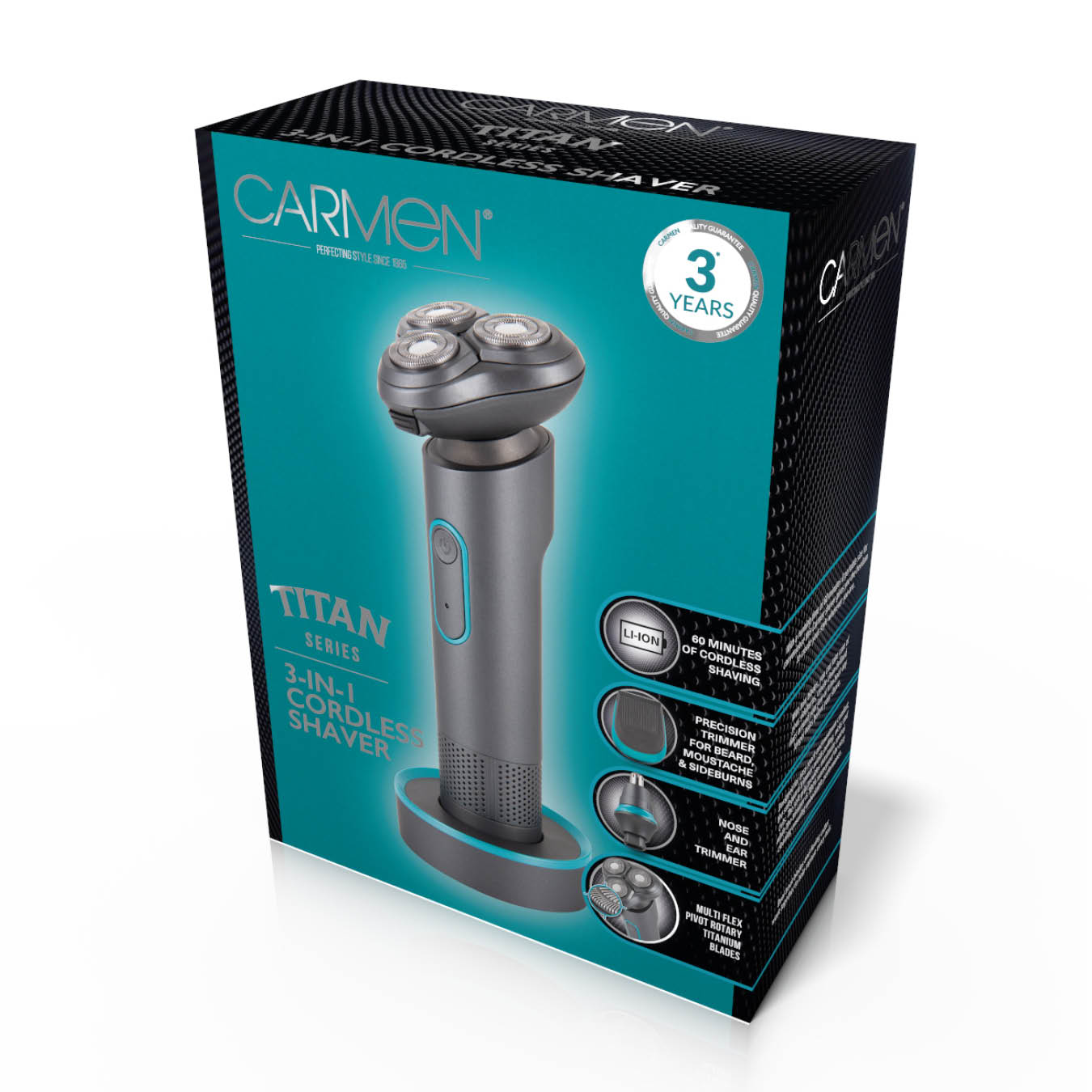 Carmen Titan Cordless Shaver Set - Image 2