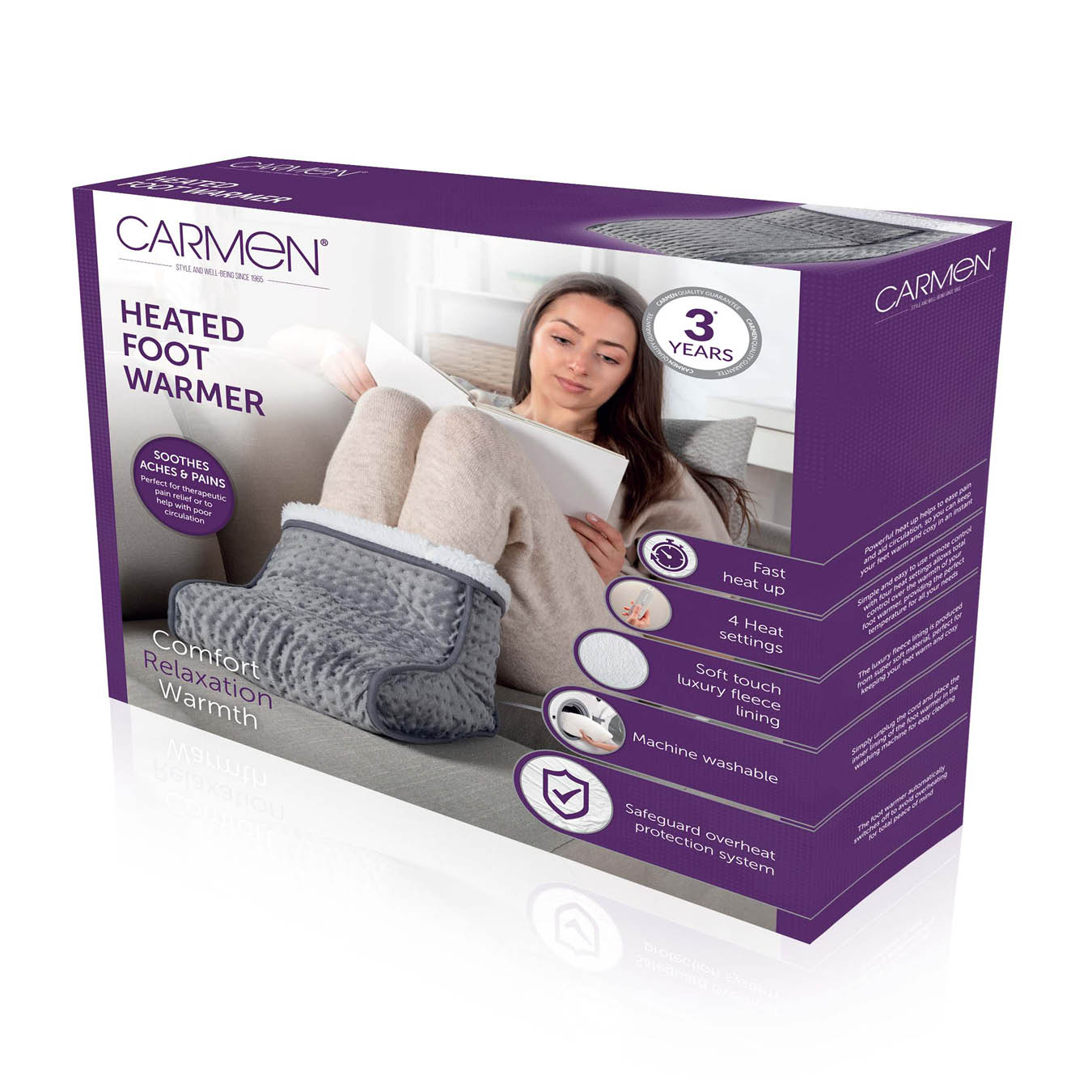 Carmen Electric Heated Foot Warmer - Image 2