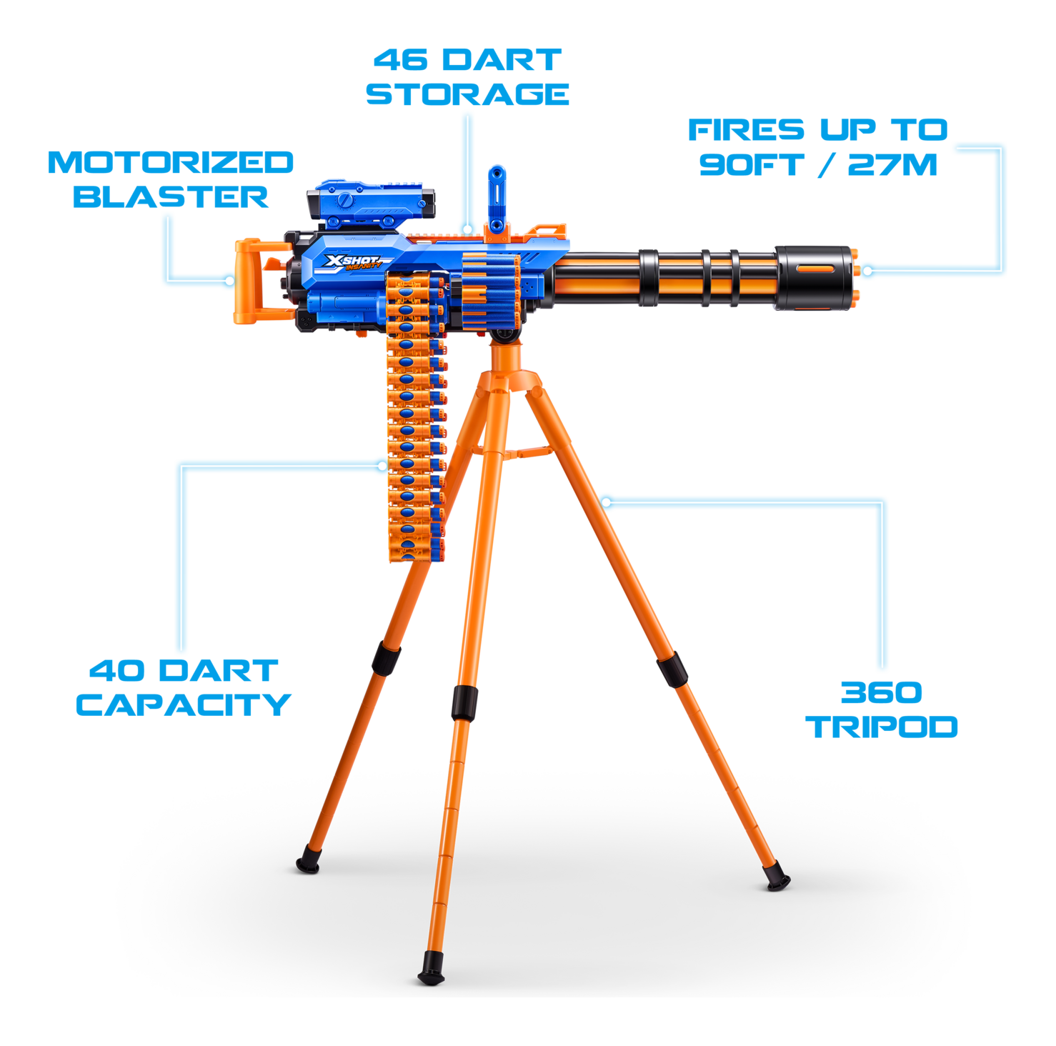 X-shot Insanity Rage Fire Gatling Gun - Image 4