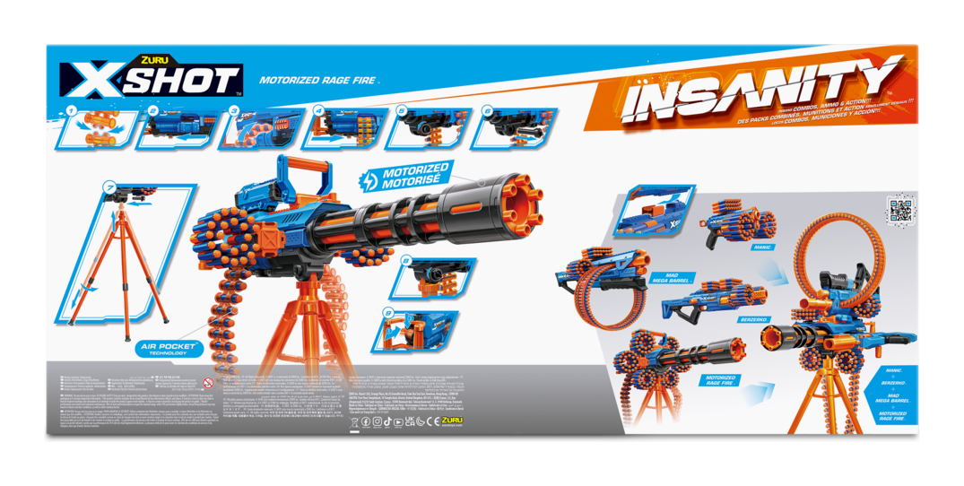 X-shot Insanity Rage Fire Gatling Gun - Image 5