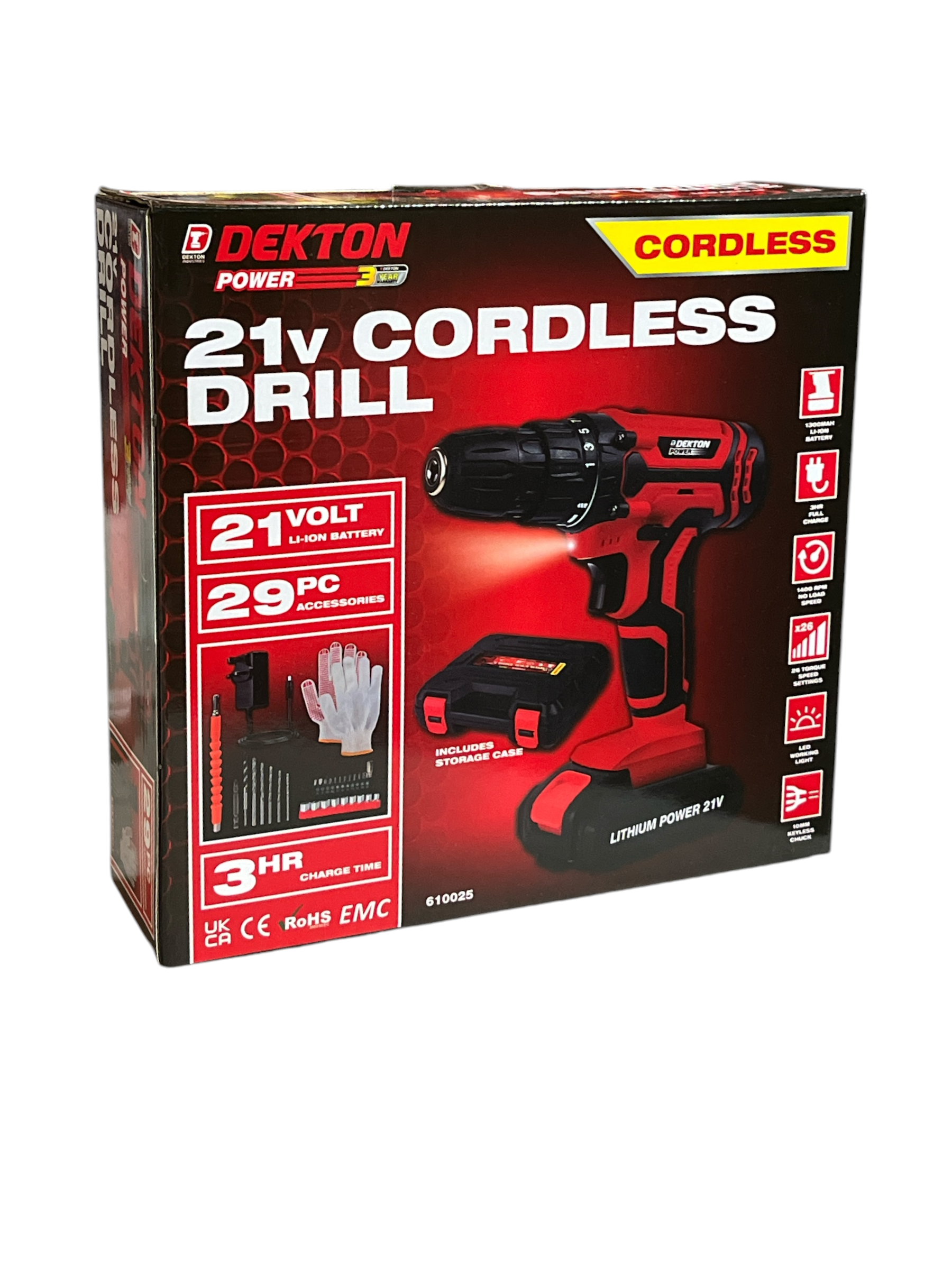 Dekton 21v Cordless Drill