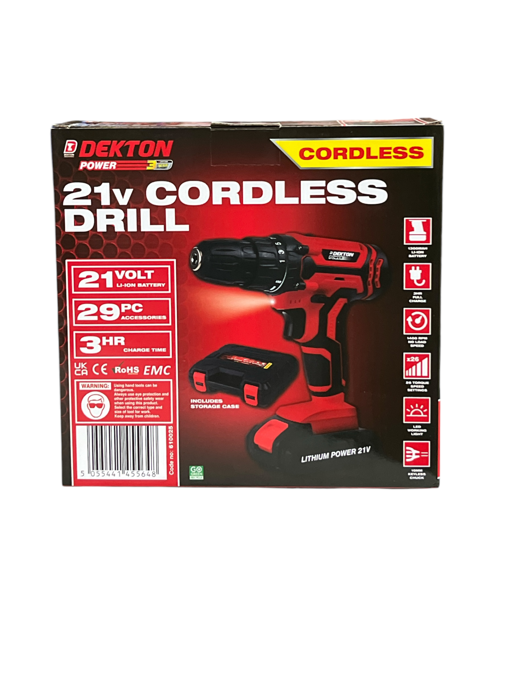 Dekton 21v Cordless Drill - Image 2