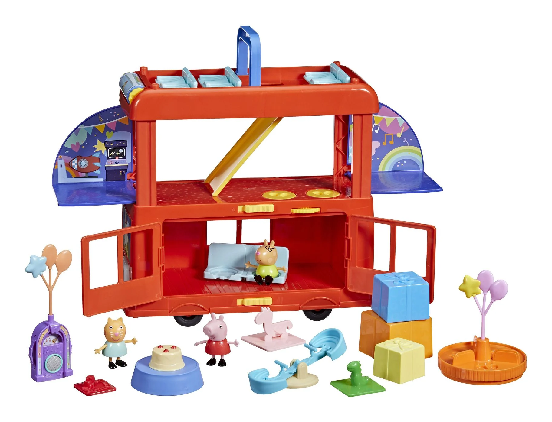 Peppa Pig Peppa's 2 in 1 Party Bus - Image 3