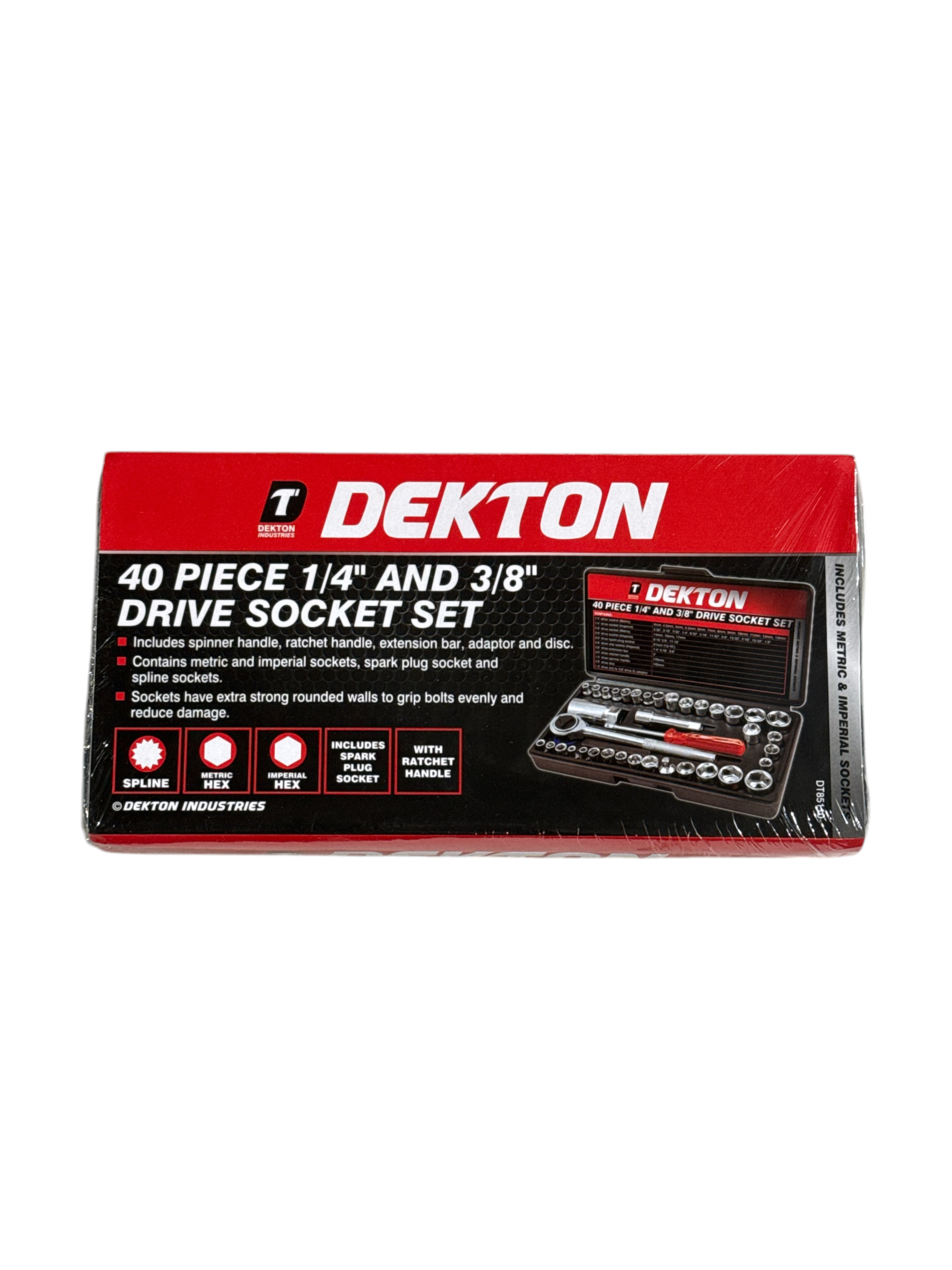 Dekton 40 Piece 1/4" and 3/8" Drive Socket Set