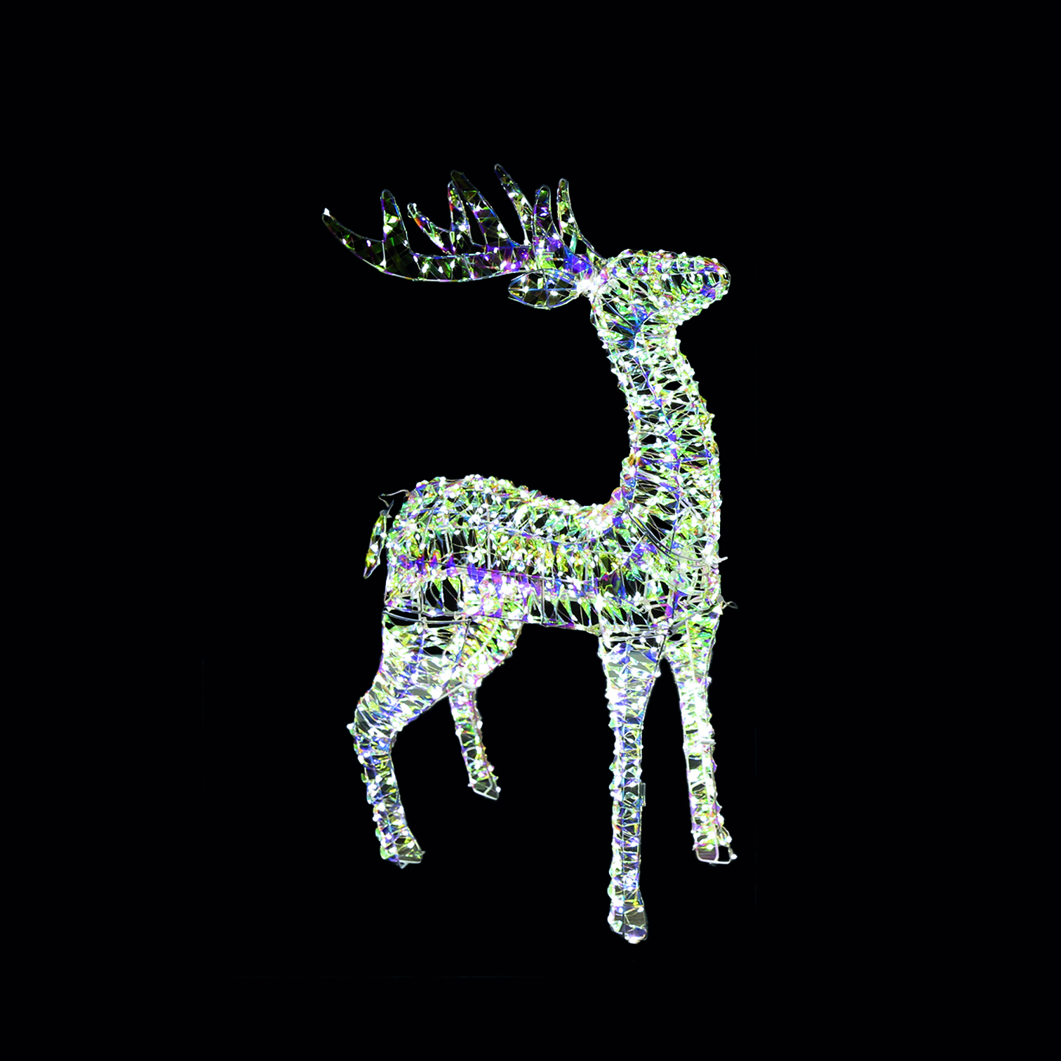 LED Warm White Reindeer 80cm high