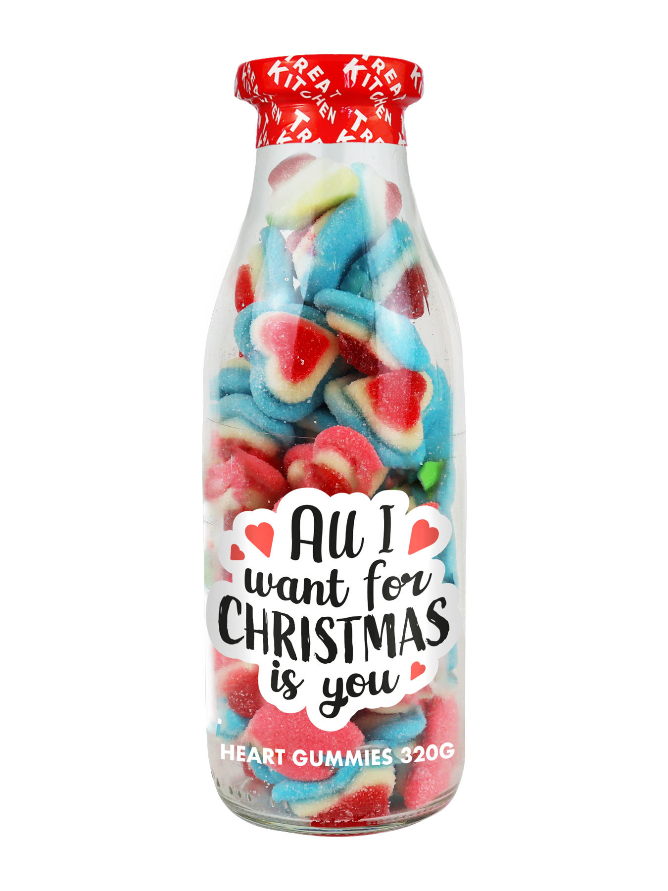 All I Want For Christmas Heart Shaped Gummie 320g Bottle