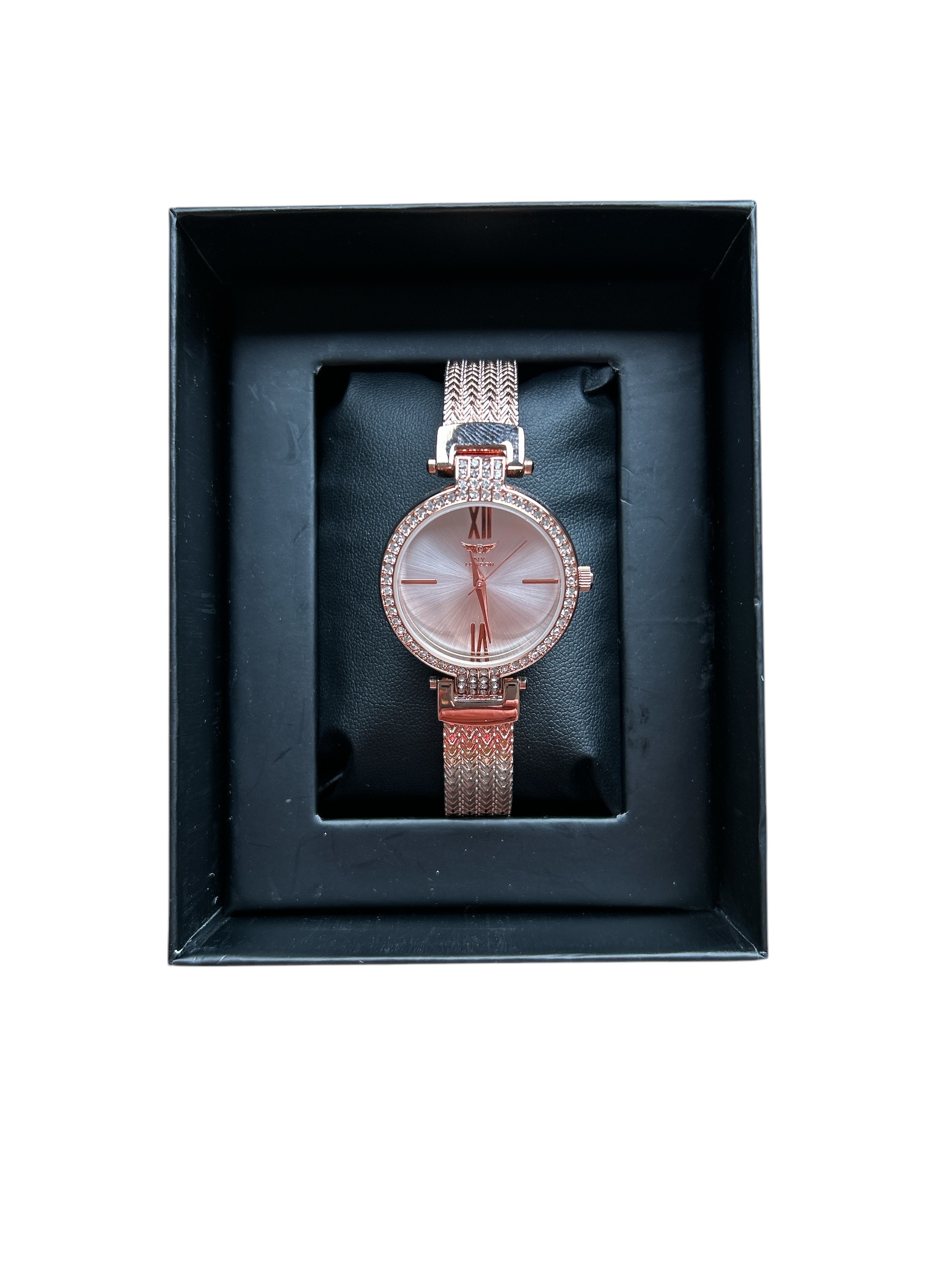 NY London Rose Gold Ladies Bracelet Watch