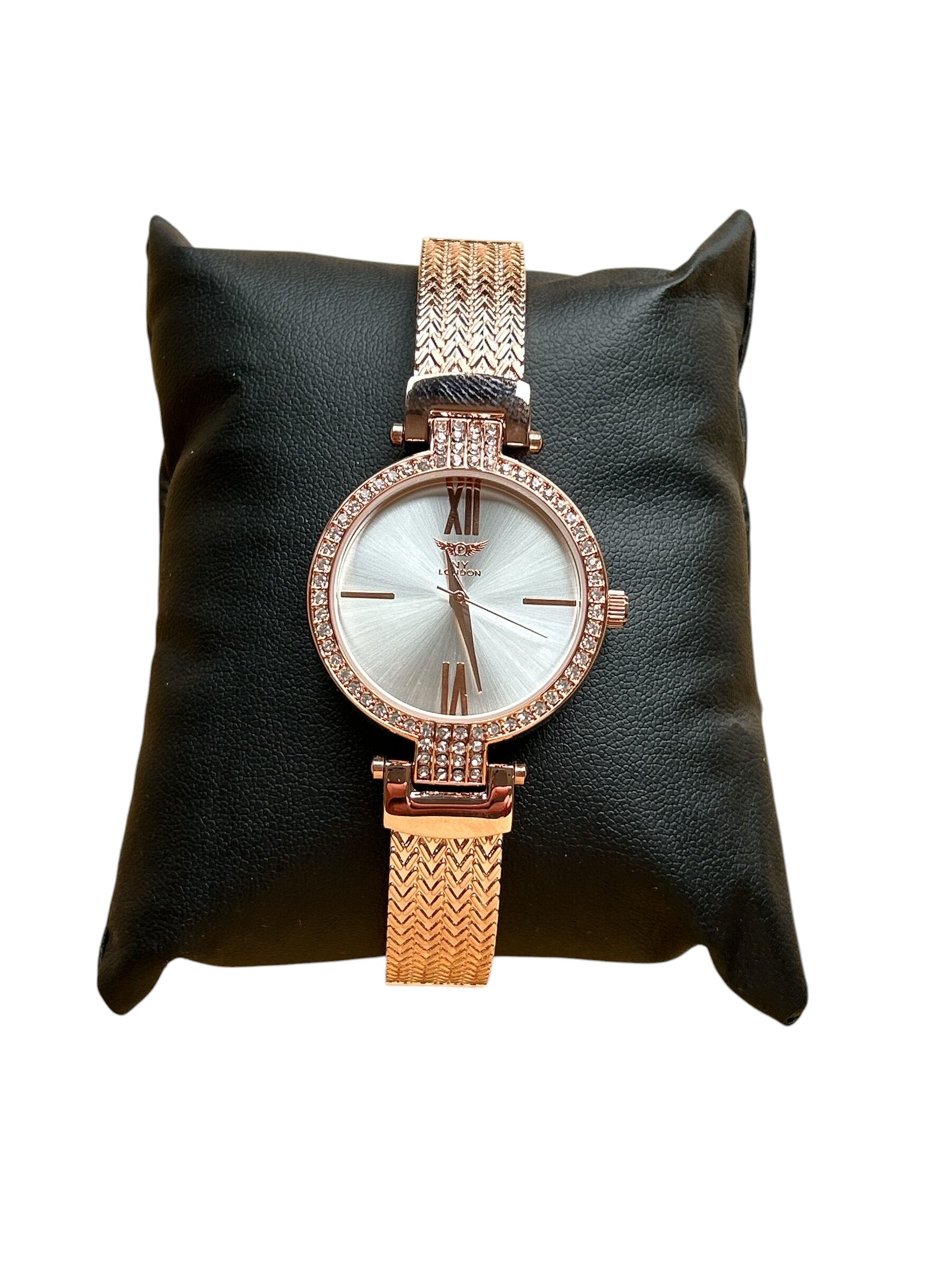 NY London Rose Gold Ladies Bracelet Watch - Image 3