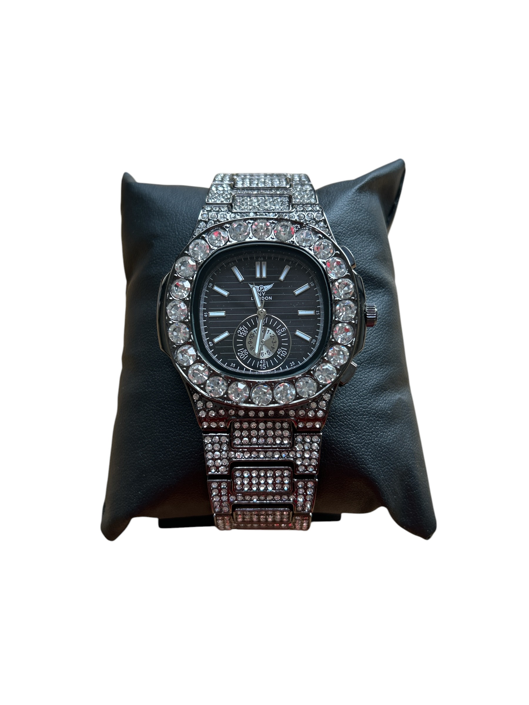NY London Ladies Black Chunky Watch - Image 2