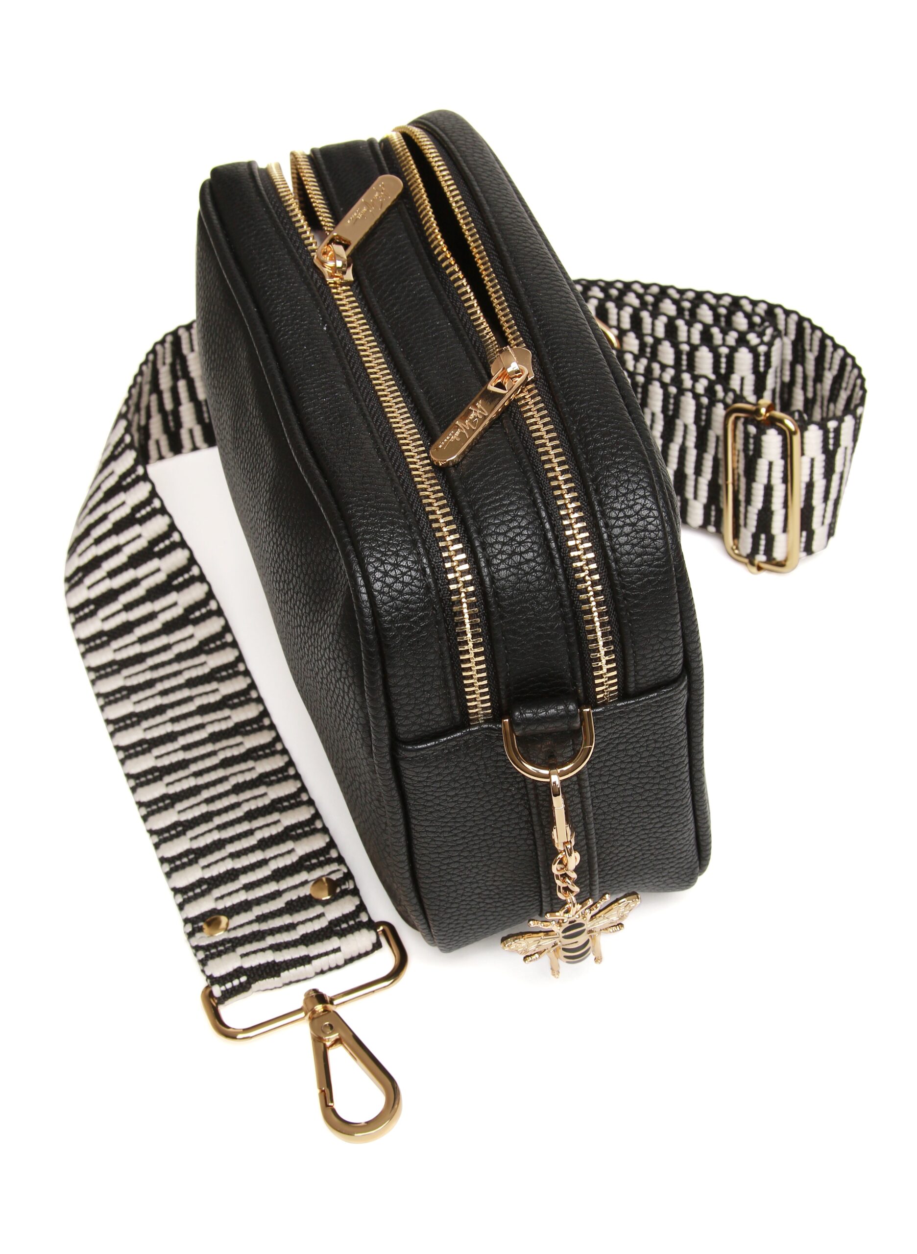 Soho Camera Crossbody Bag-Black - Image 3