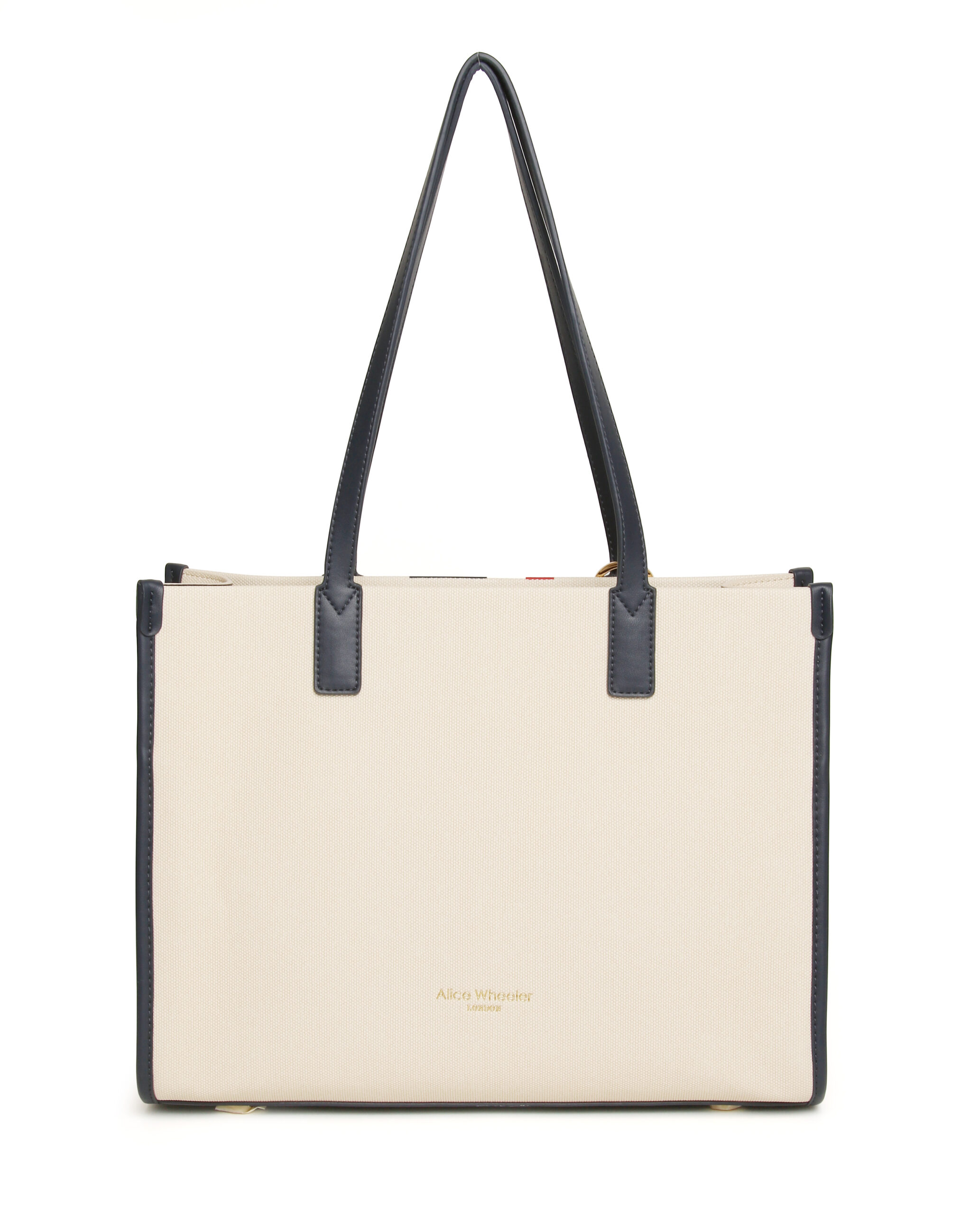 Nappa Stripe Collection-Navy Amalfi Tote Bag - Image 3