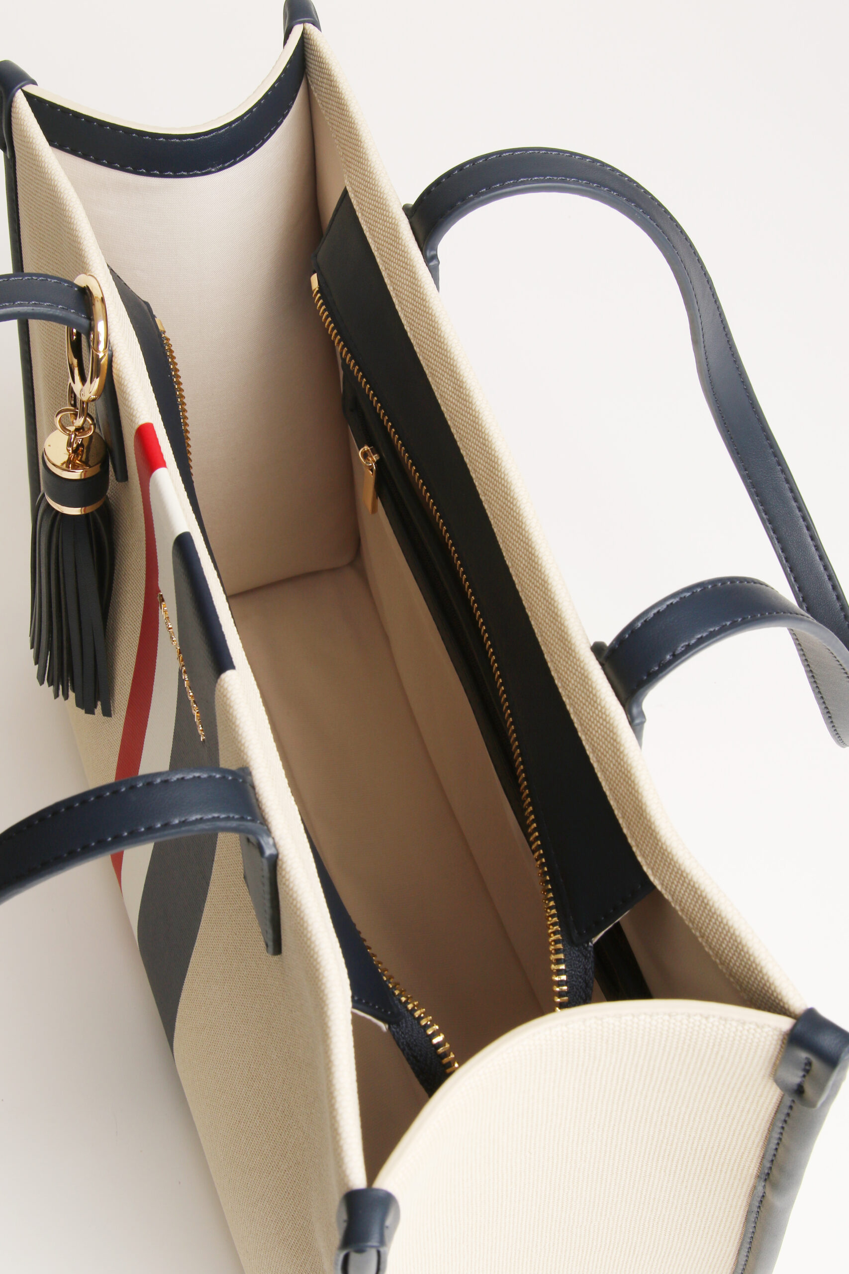 Nappa Stripe Collection-Navy Amalfi Tote Bag - Image 4