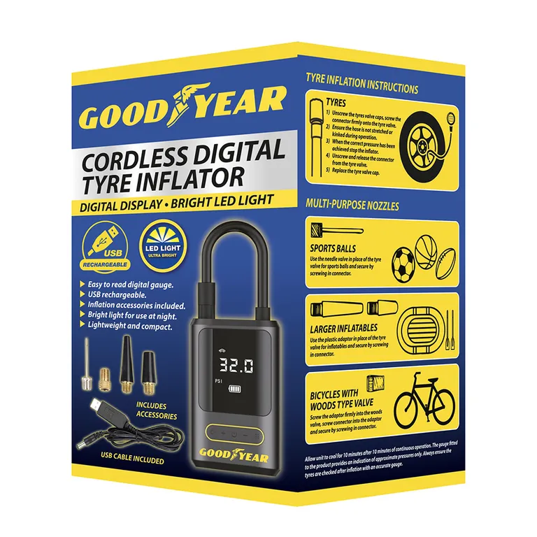 Goodyear Cordless Tyre Inflator