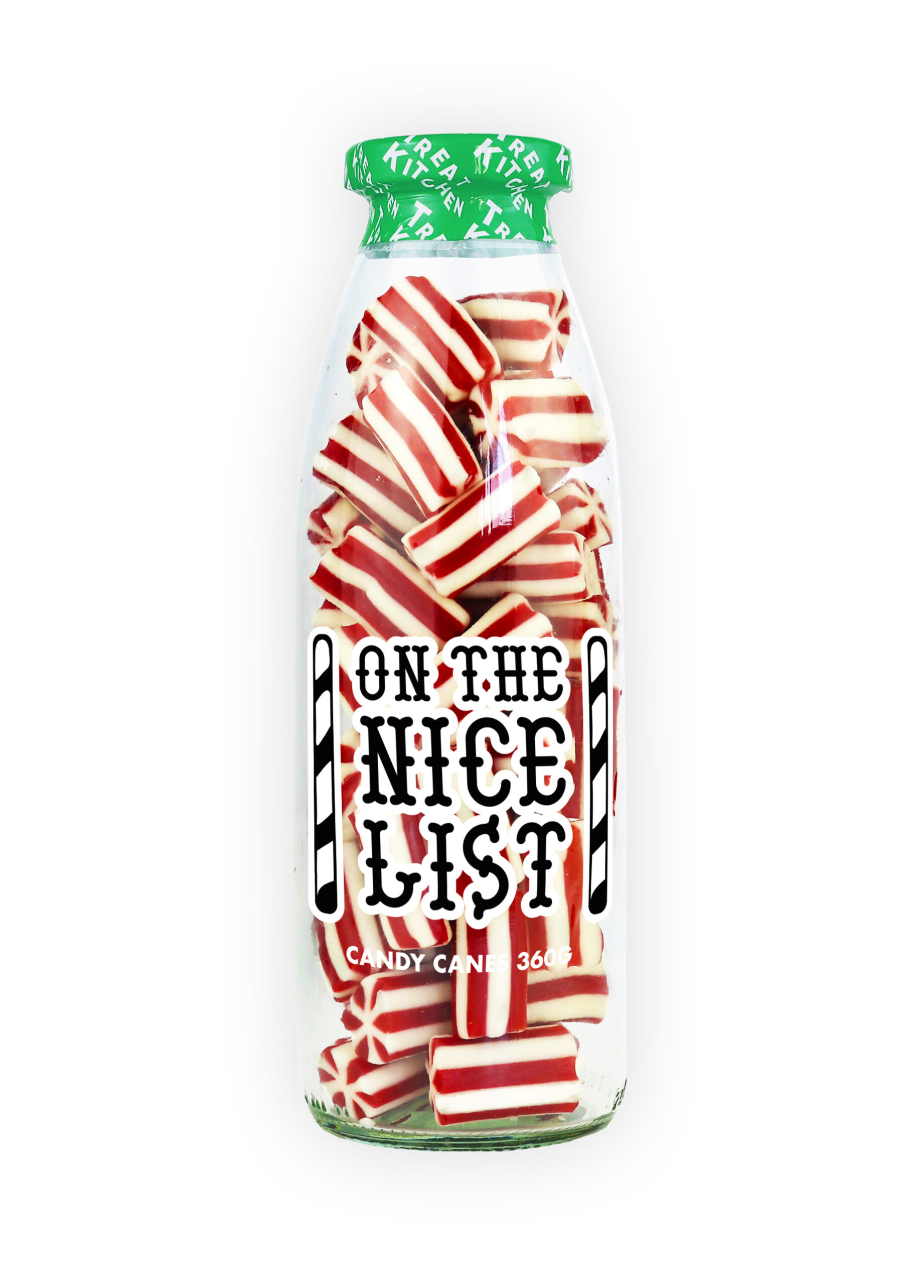 On The Nice list Candy Cane 360g Bottle