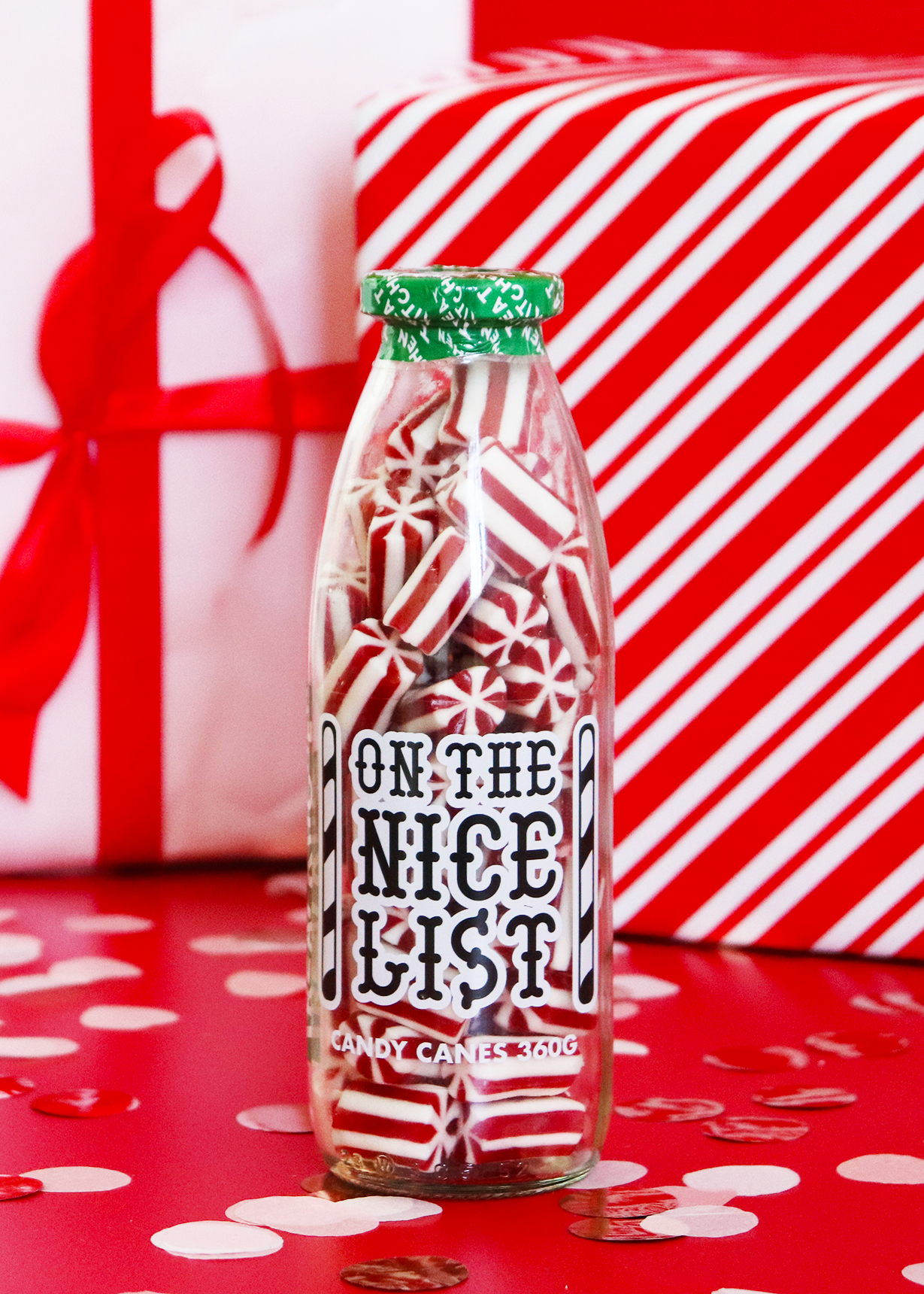 On The Nice list Candy Cane 360g Bottle - Image 3