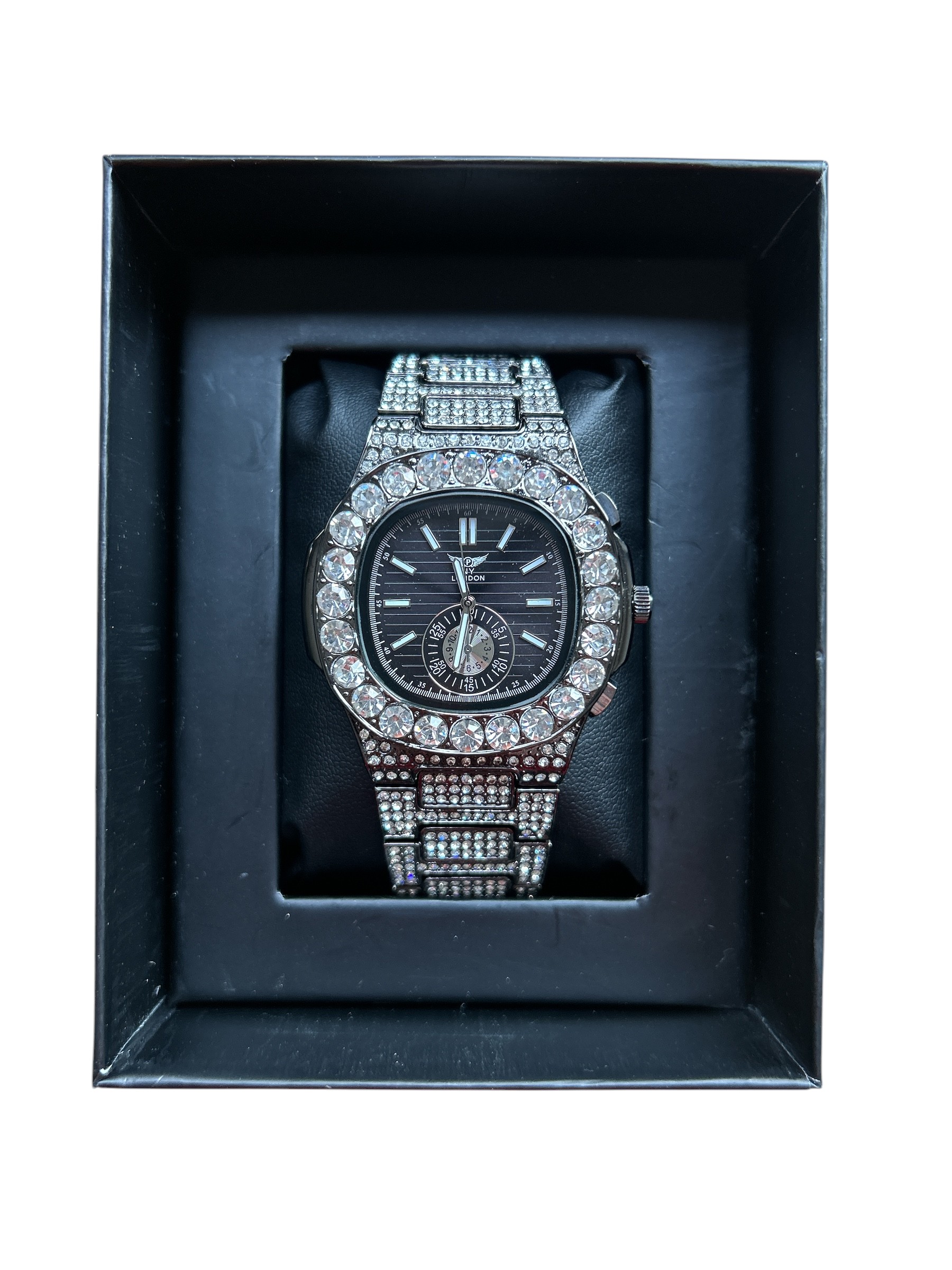 NY London Ladies Black Chunky Watch