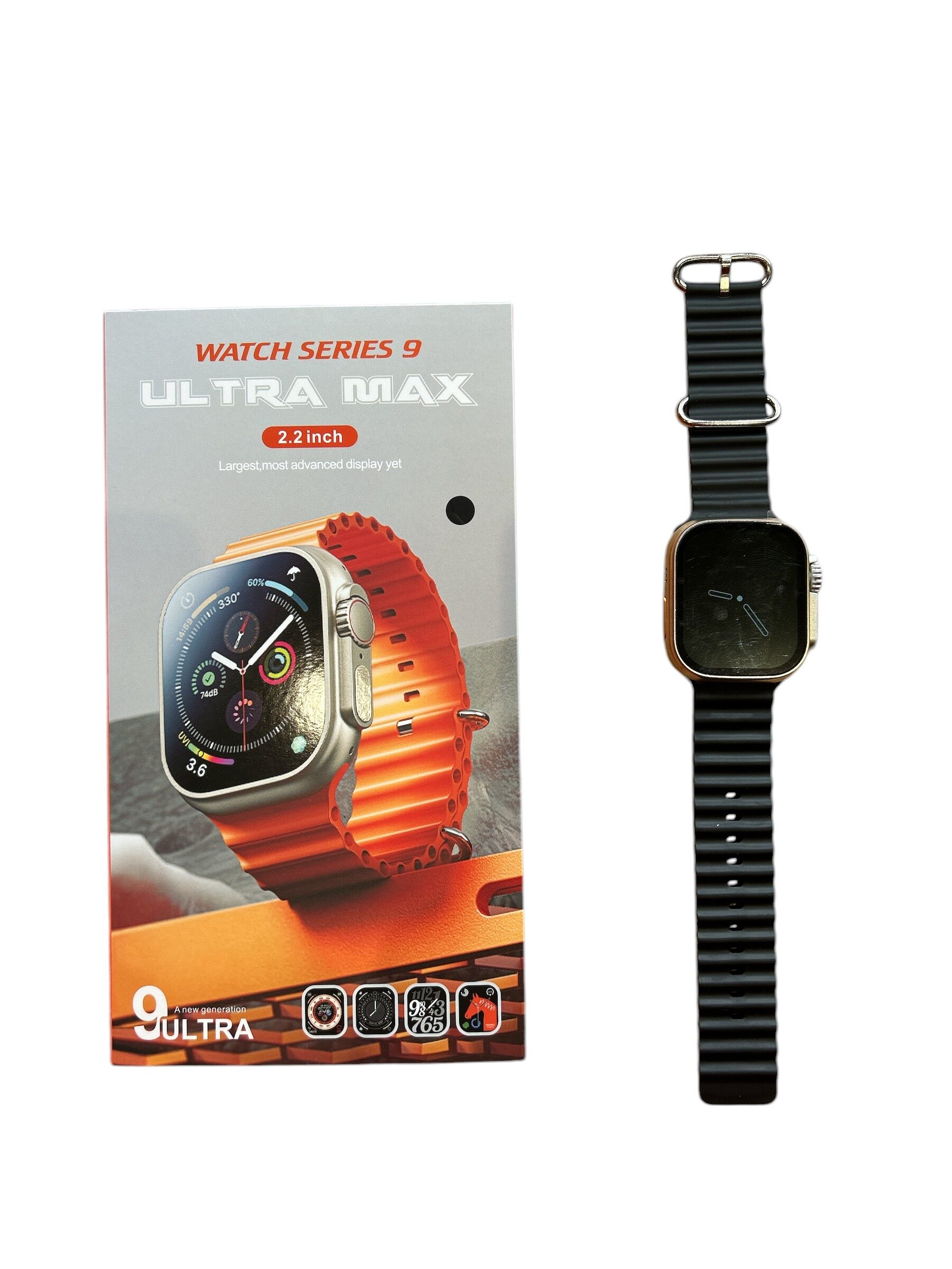 Ultra 9 Max Smart Watch-Black Strap