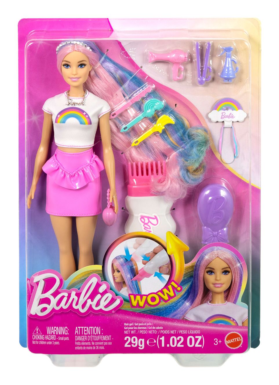 Barbie Rainbow Sparkle Hair