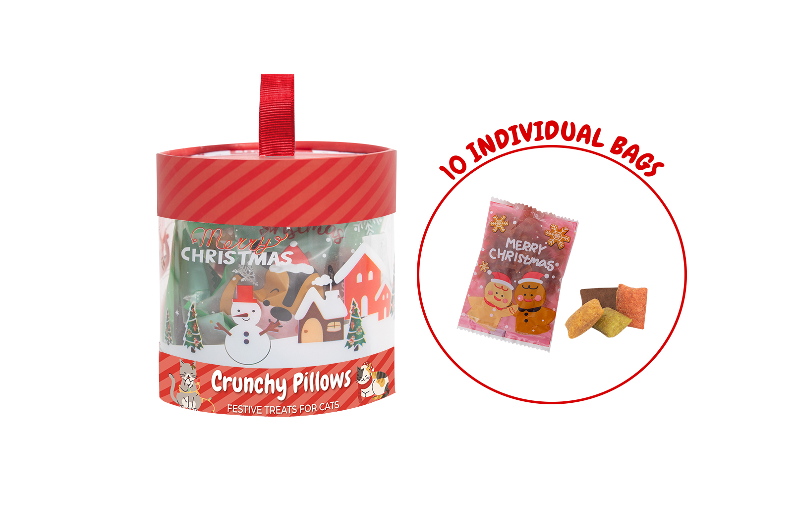 CRUNCHY PILLOW CAT TREAT 10 PACK 60G