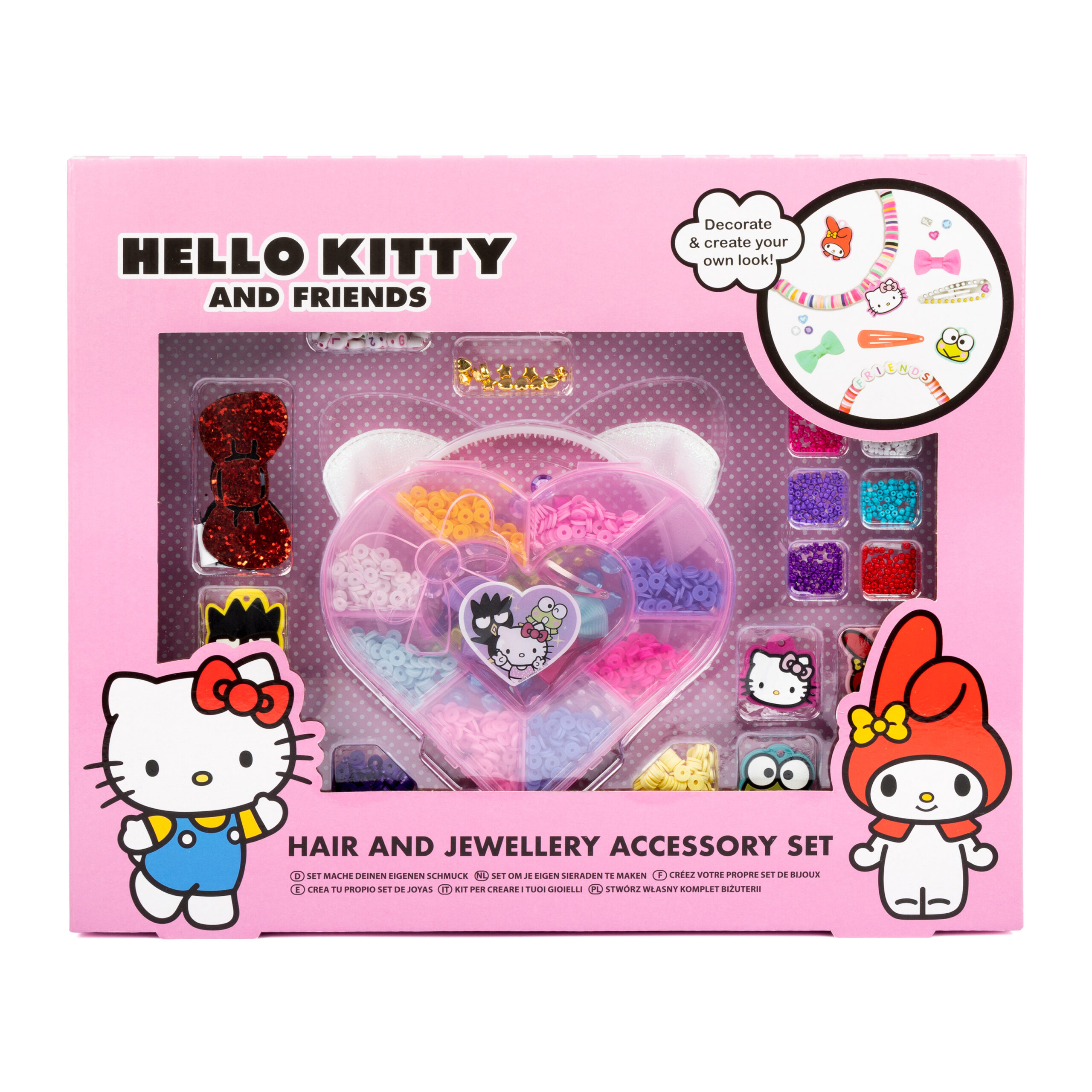 Hello Kitty Hair and Jewellery Set