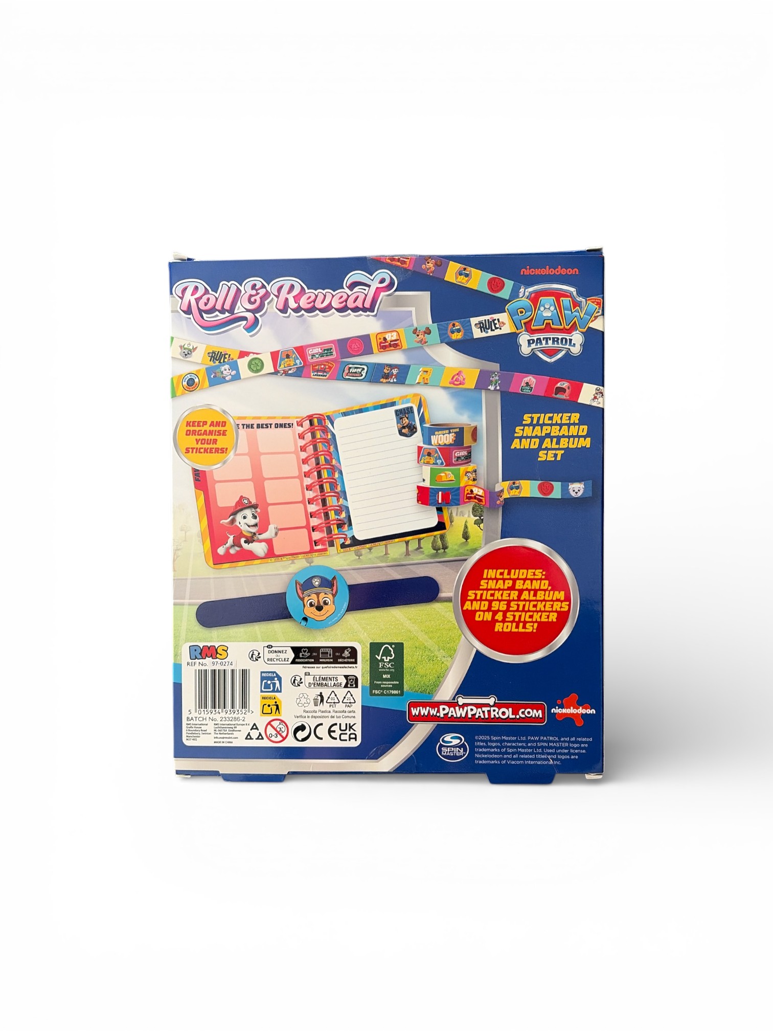 Paw Patrol Roll & Reveal Album and Sticker Set - Image 2