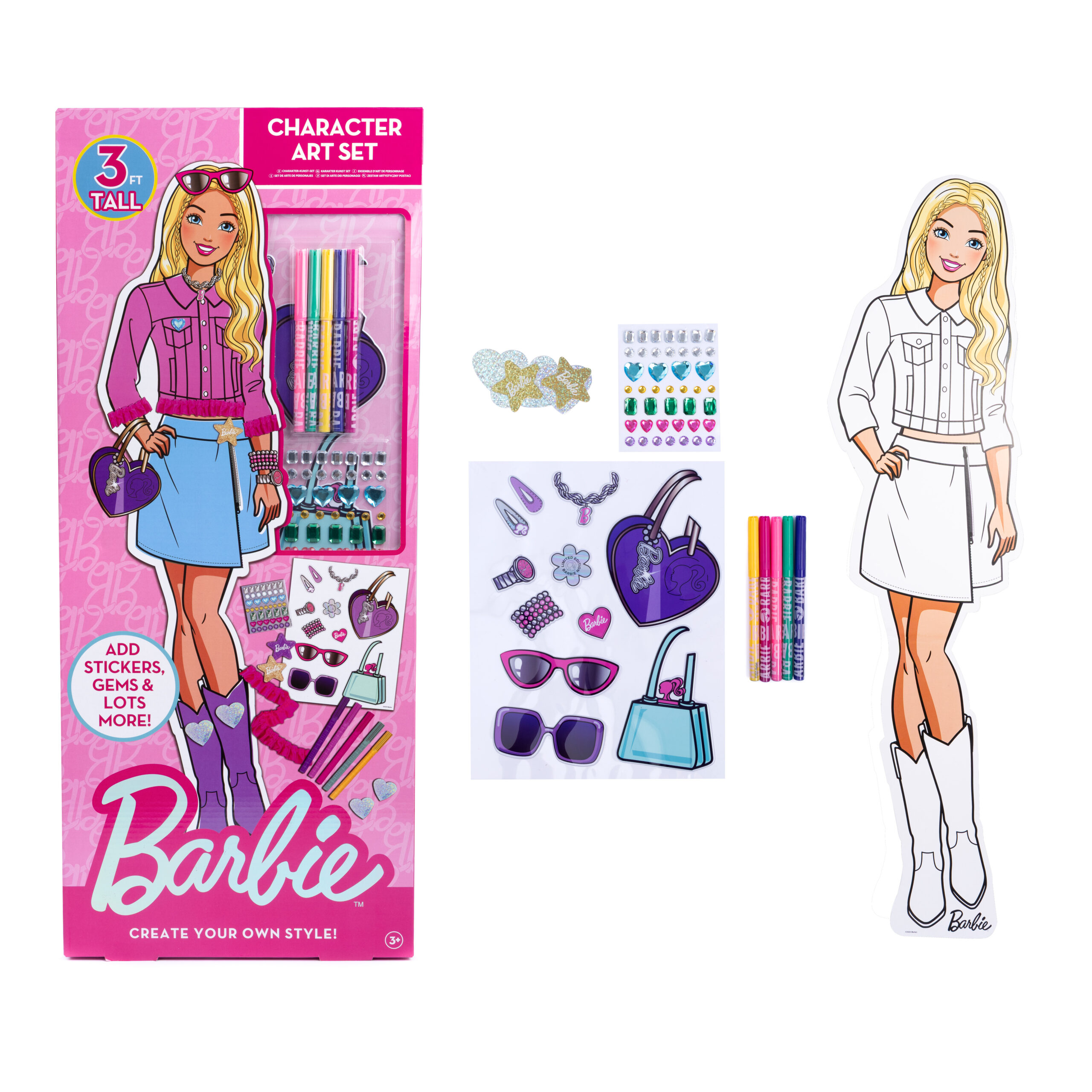 Barbie Lifesize Fashion Art Set