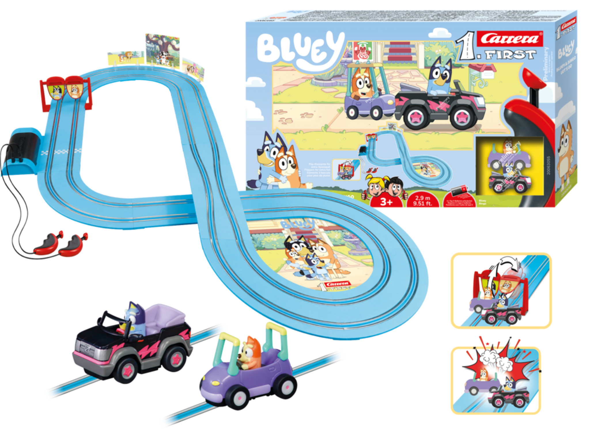 Bluey & Bingo Lets Go Race Track